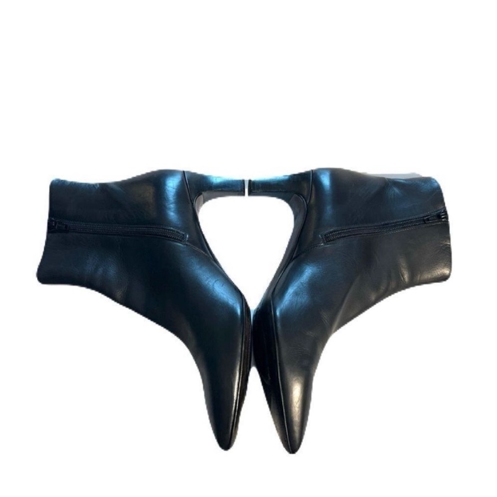 Agl Leather Pointed Toe Ankle Boots - Picture 4 of 9